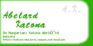 abelard katona business card